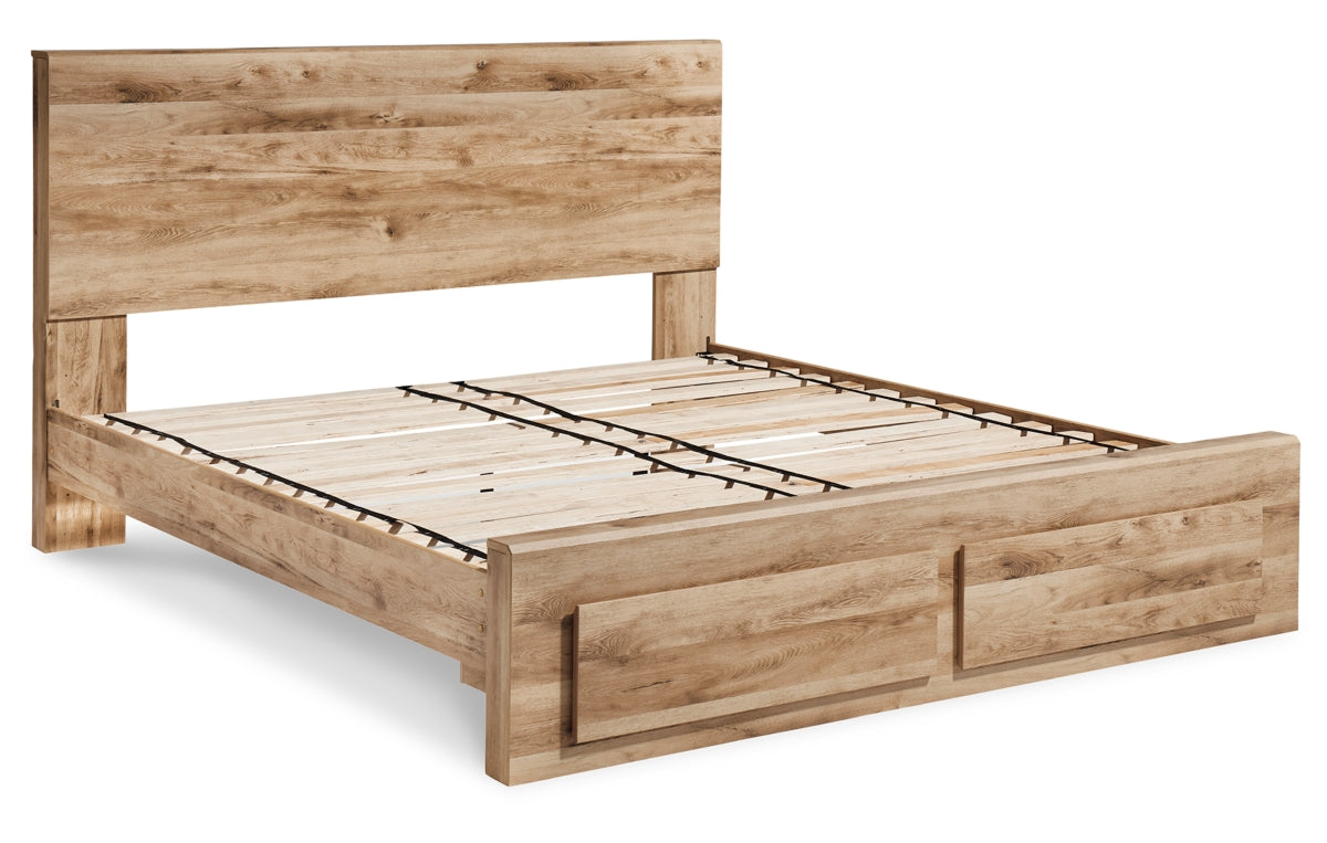 Hyanna Queen Panel Storage Bed, Dresser, Mirror, Chest and Nightstand