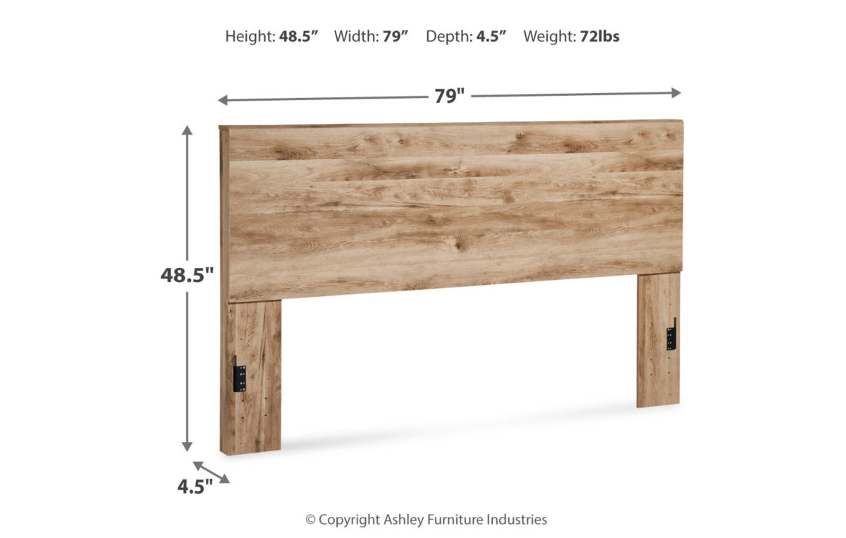 Hyanna King Panel Headboard with Mirrored Dresser and Chest