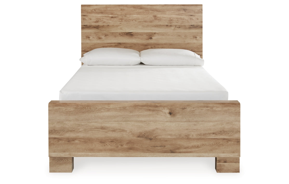 Hyanna Full Panel Bed with 2 Side Storage, Dresser, Mirror, Chest and Nightstand