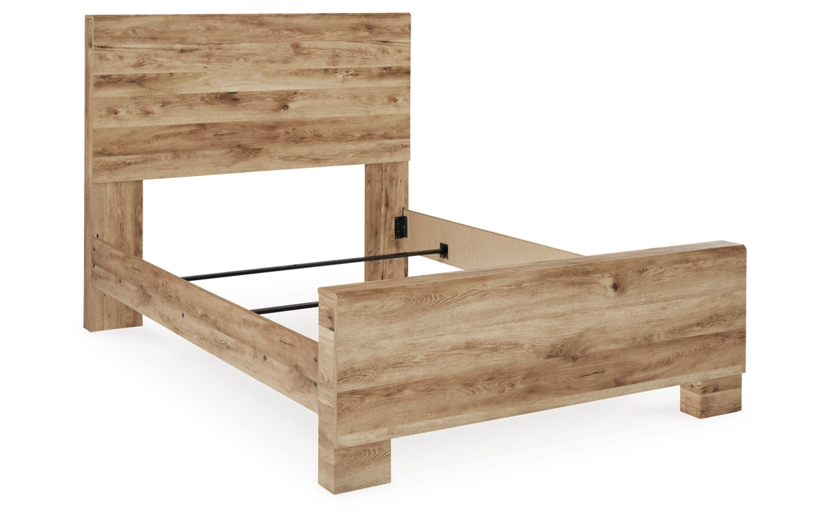 Hyanna Full Panel Bed with Mirrored Dresser, Chest and Nightstand