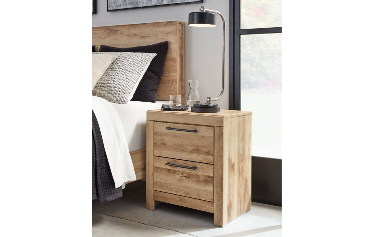 Hyanna Queen Panel Storage Bed, Dresser, Mirror, Chest and Nightstand