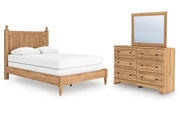 Aleaport Queen Panel Bed with Mirrored Dresser