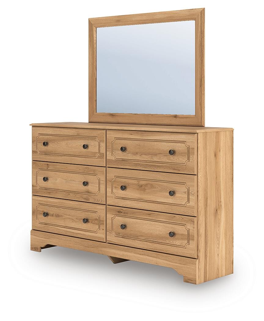 Aleaport Twin Panel Bed, Dresser, Mirror and Nightstand