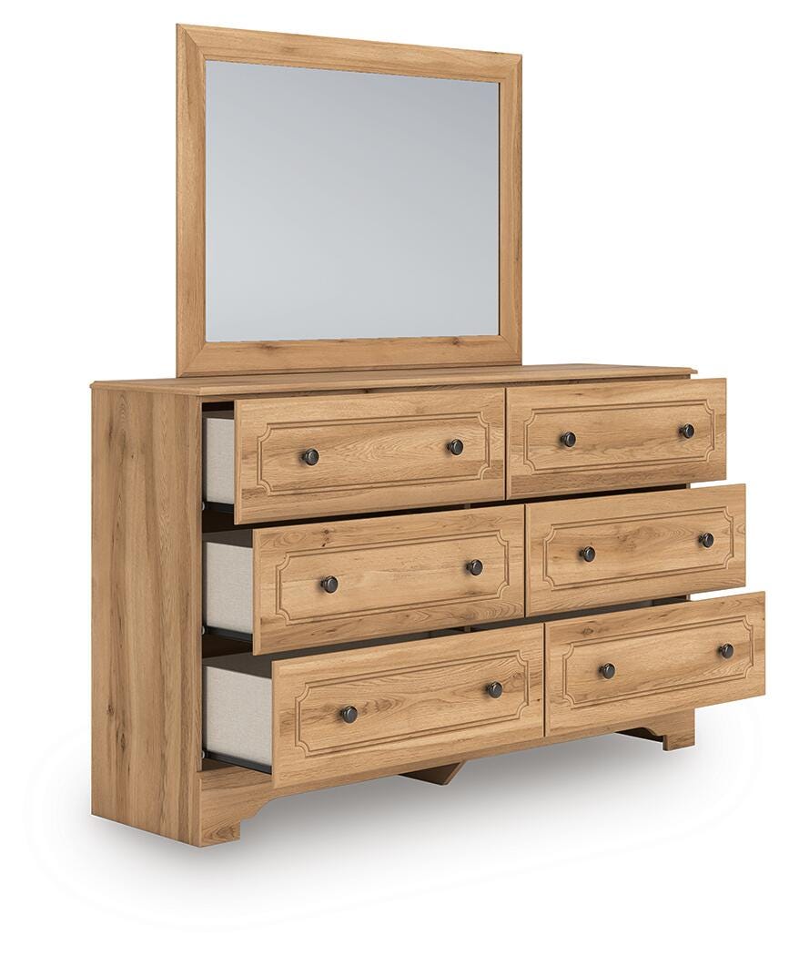 Aleaport Twin Panel Bed, Dresser, Mirror and Nightstand