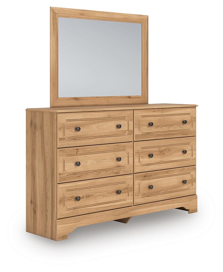 Aleaport Twin Panel Bed, Dresser, Mirror and Nightstand