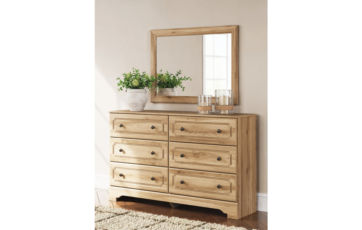 Aleaport Full Panel Bed with Mirrored Dresser and Nightstand
