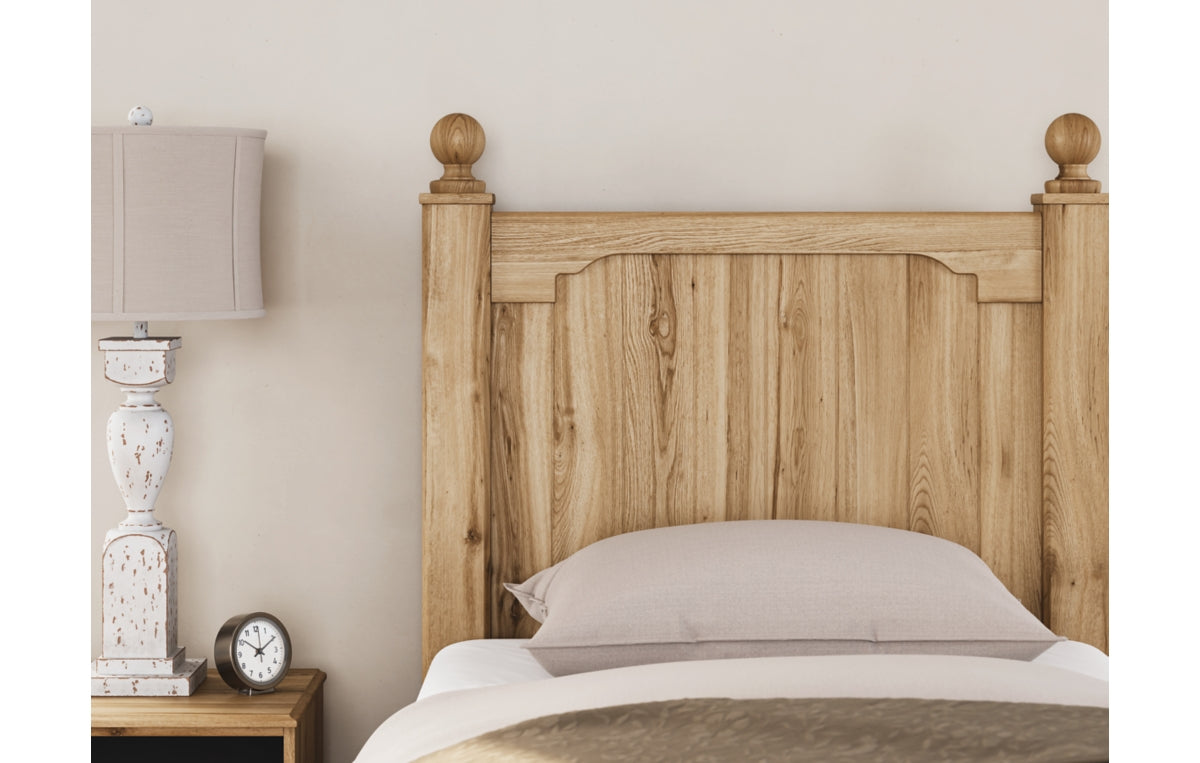 Aleaport Twin Panel Bed with Mirrored Dresser and Nightstand