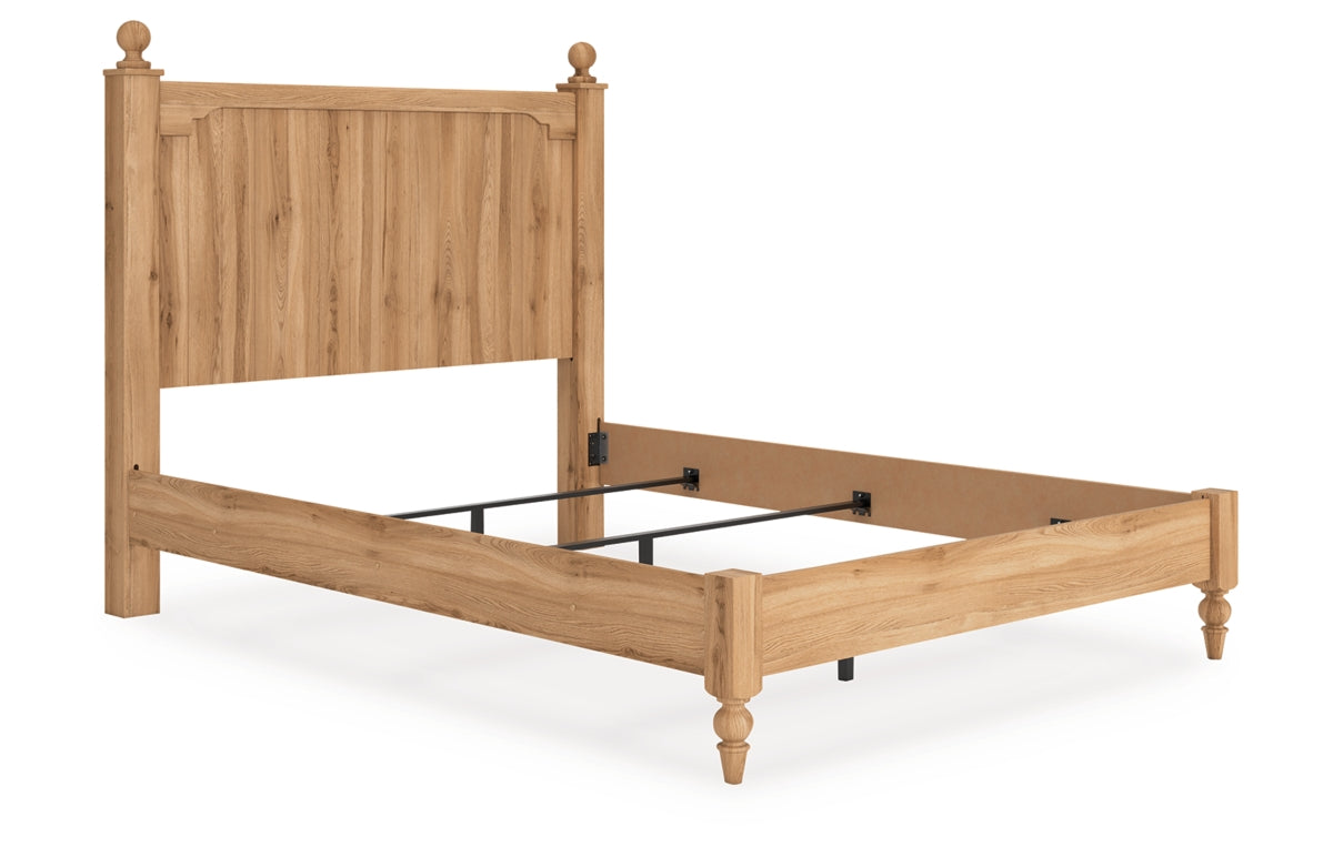 Aleaport Queen Panel Bed with Mirrored Dresser and Nightstand