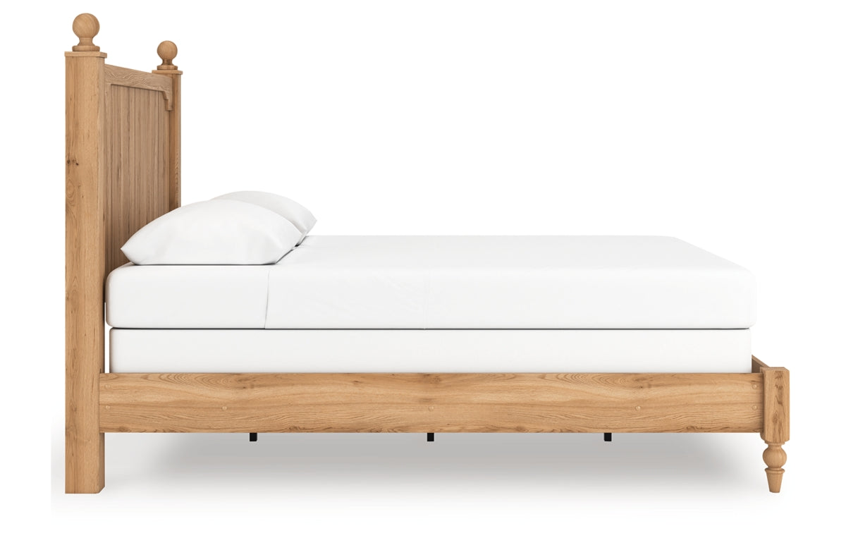 Aleaport Queen Panel Bed with Mirrored Dresser and Nightstand
