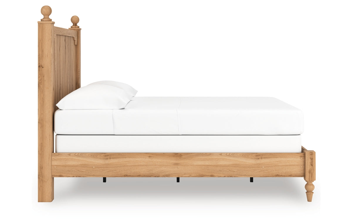 Aleaport Full Panel Bed with Mirrored Dresser