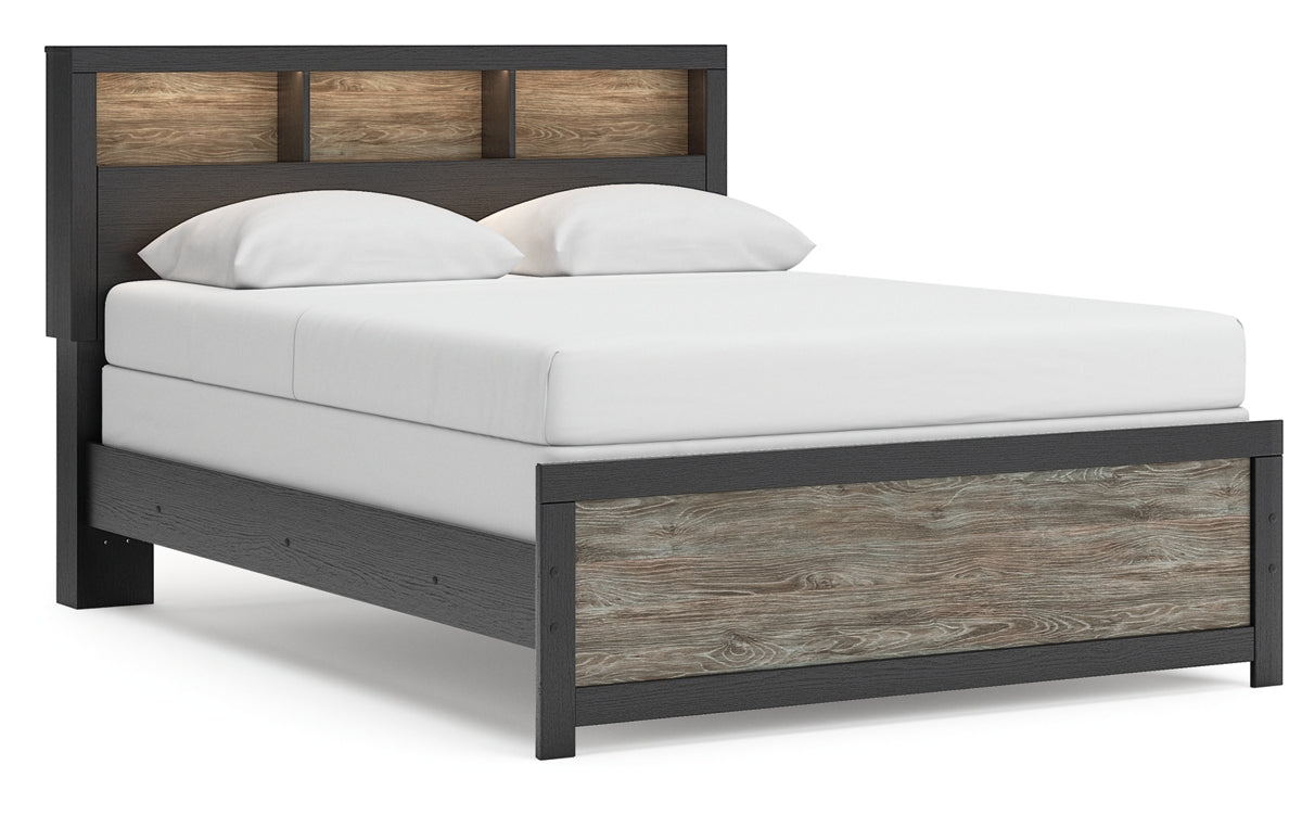 Broachmyn Queen Bookcase Panel Bed
