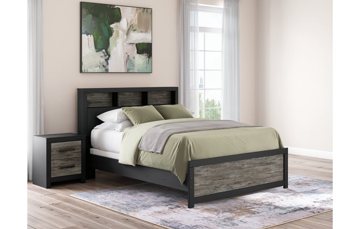 Broachmyn Queen Bookcase Panel Bed