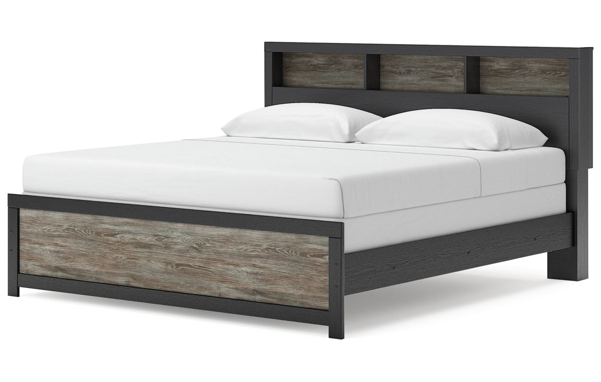 Broachmyn King Bookcase Panel Bed