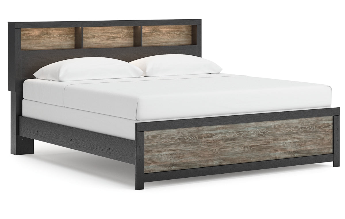 Broachmyn King Bookcase Panel Bed
