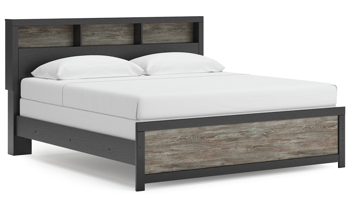 Broachmyn King Bookcase Panel Bed