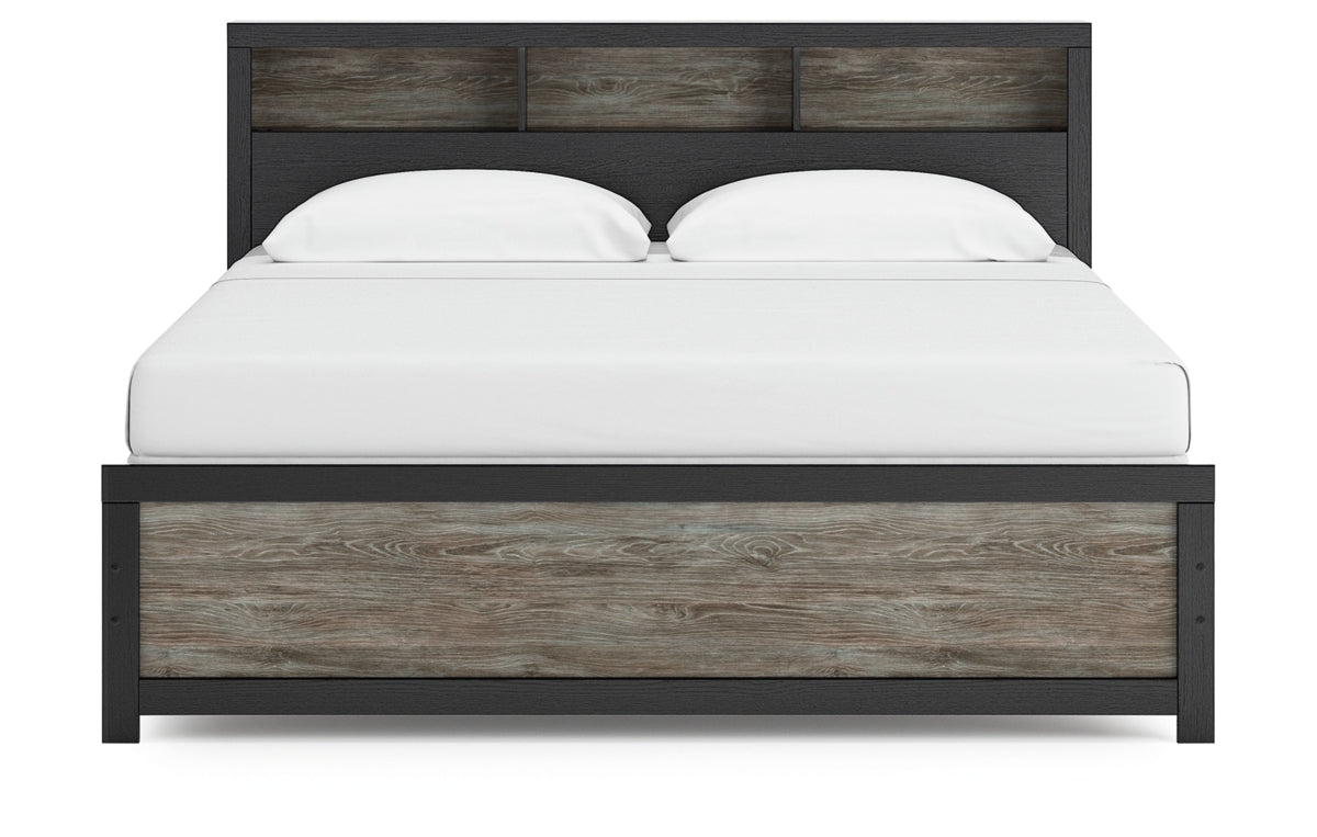 Broachmyn King Bookcase Panel Bed