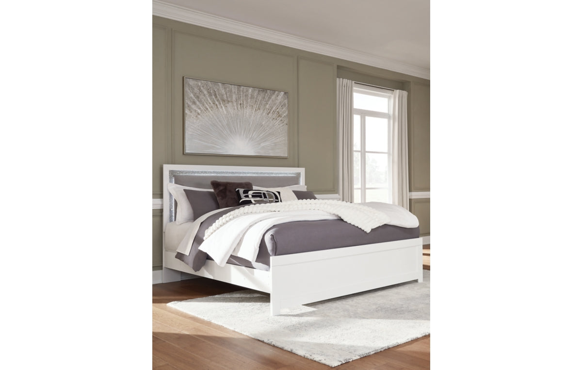 Maeling King Upholstered Panel Bed