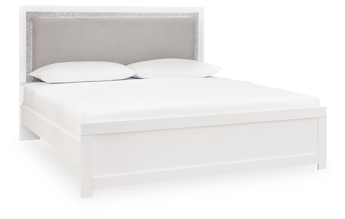 Maeling King Upholstered Panel Bed