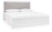 Maeling King Upholstered Panel Bed