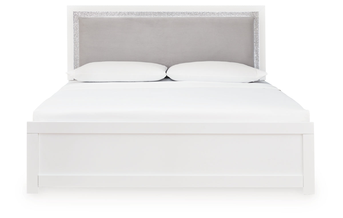 Maeling King Upholstered Panel Bed