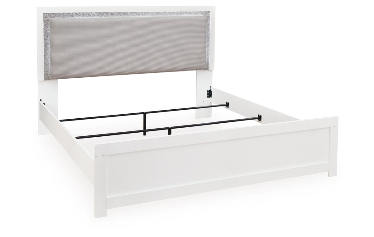 Maeling King Upholstered Panel Bed