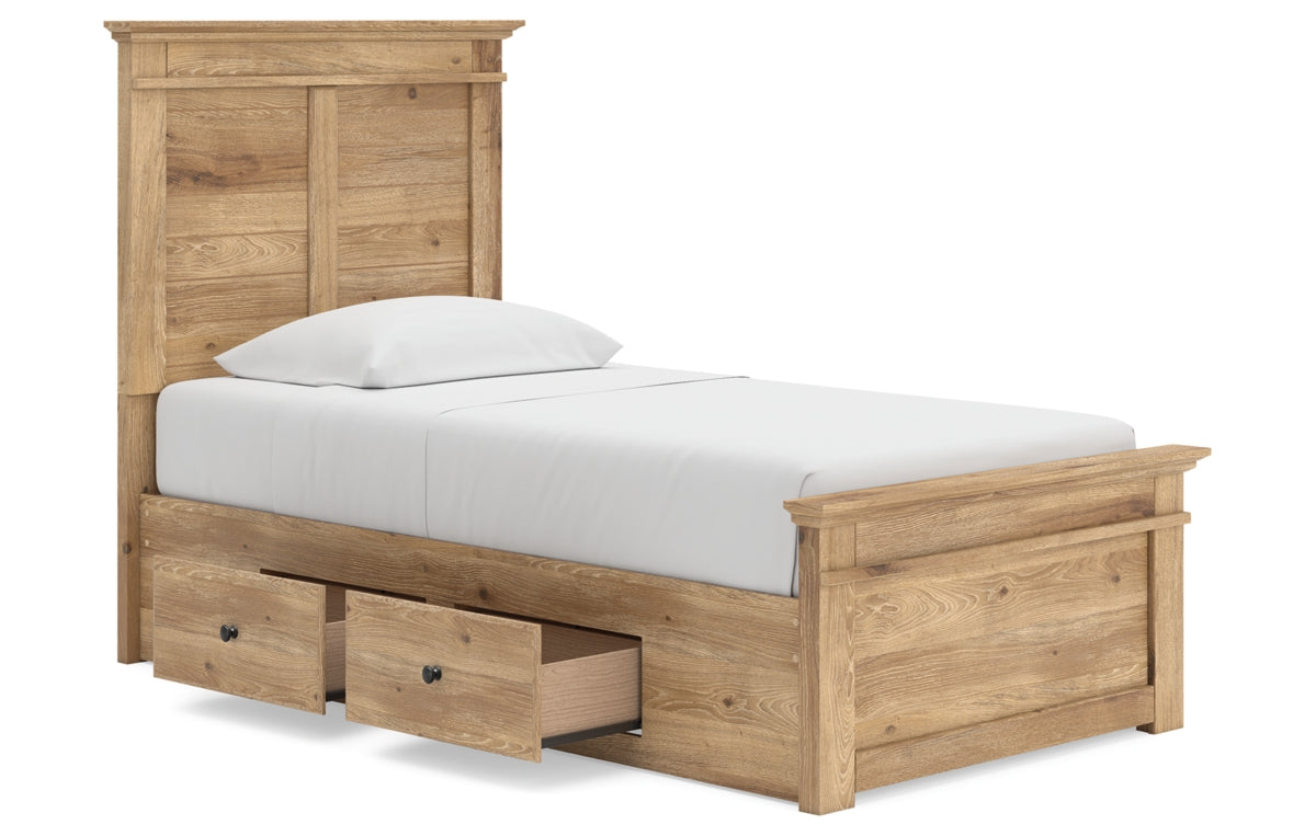 Makidern Twin Panel Storage Bed