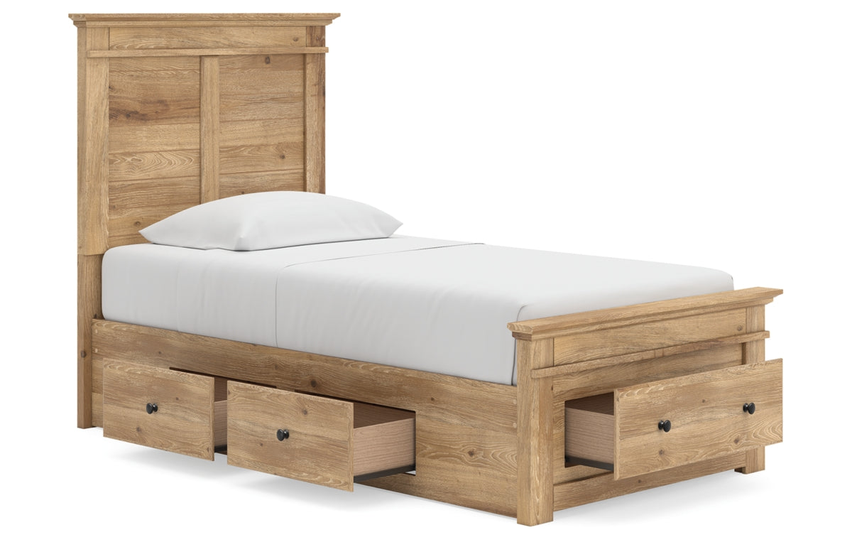Makidern Twin Panel Storage Bed