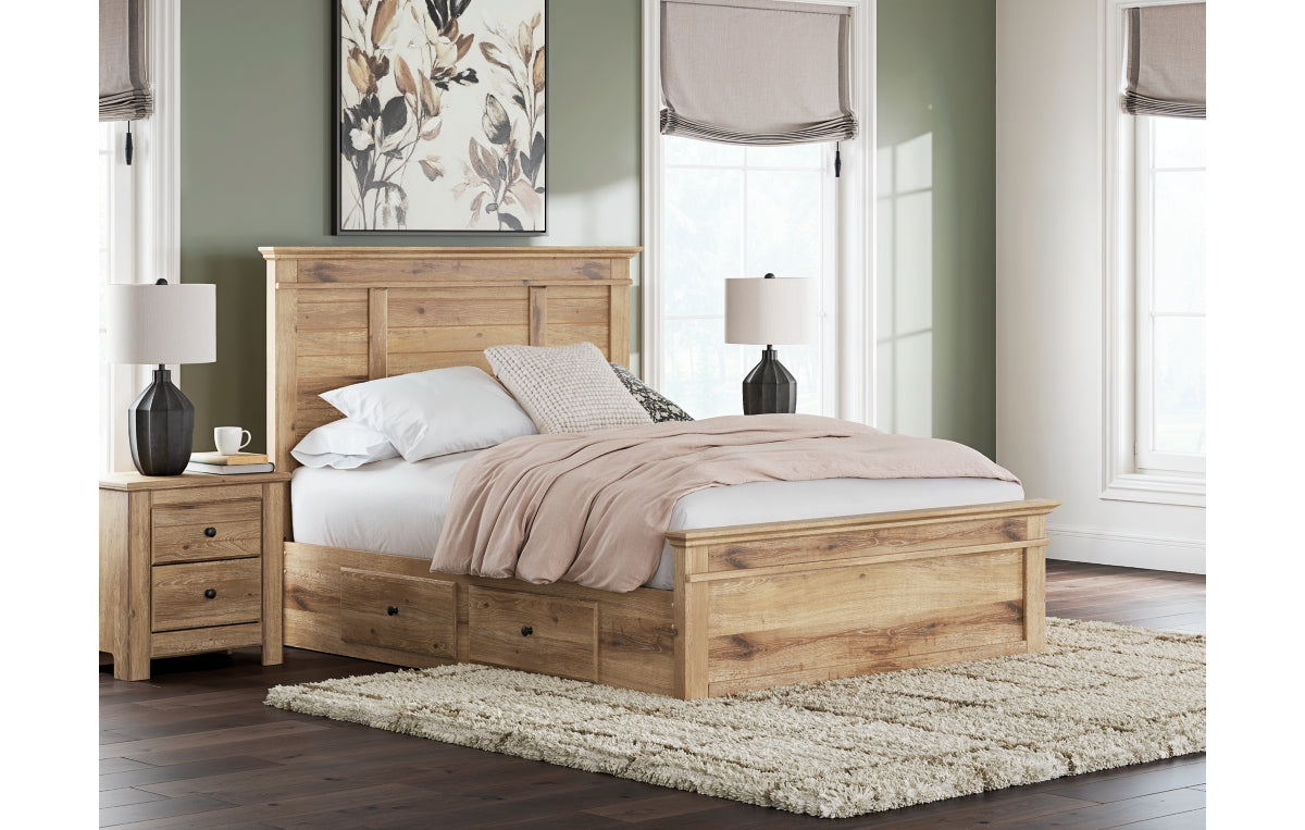 Makidern Queen Panel Storage Bed