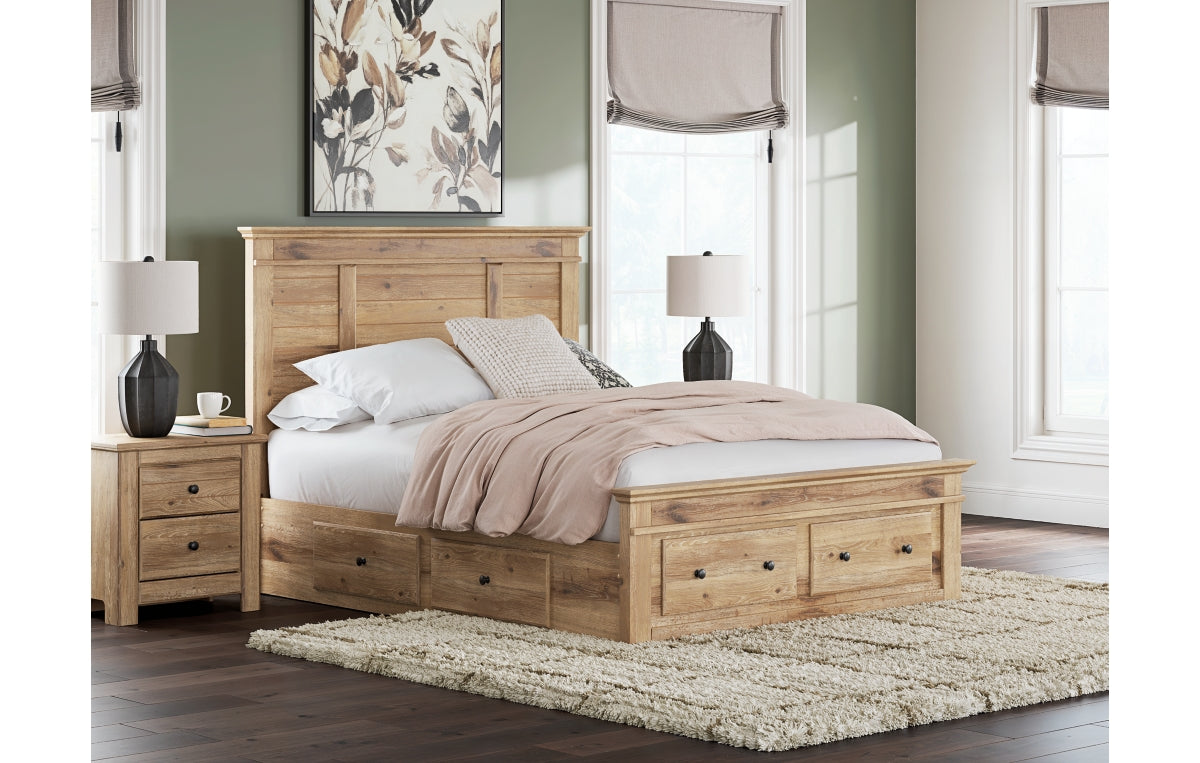 Makidern Queen Panel Storage Bed