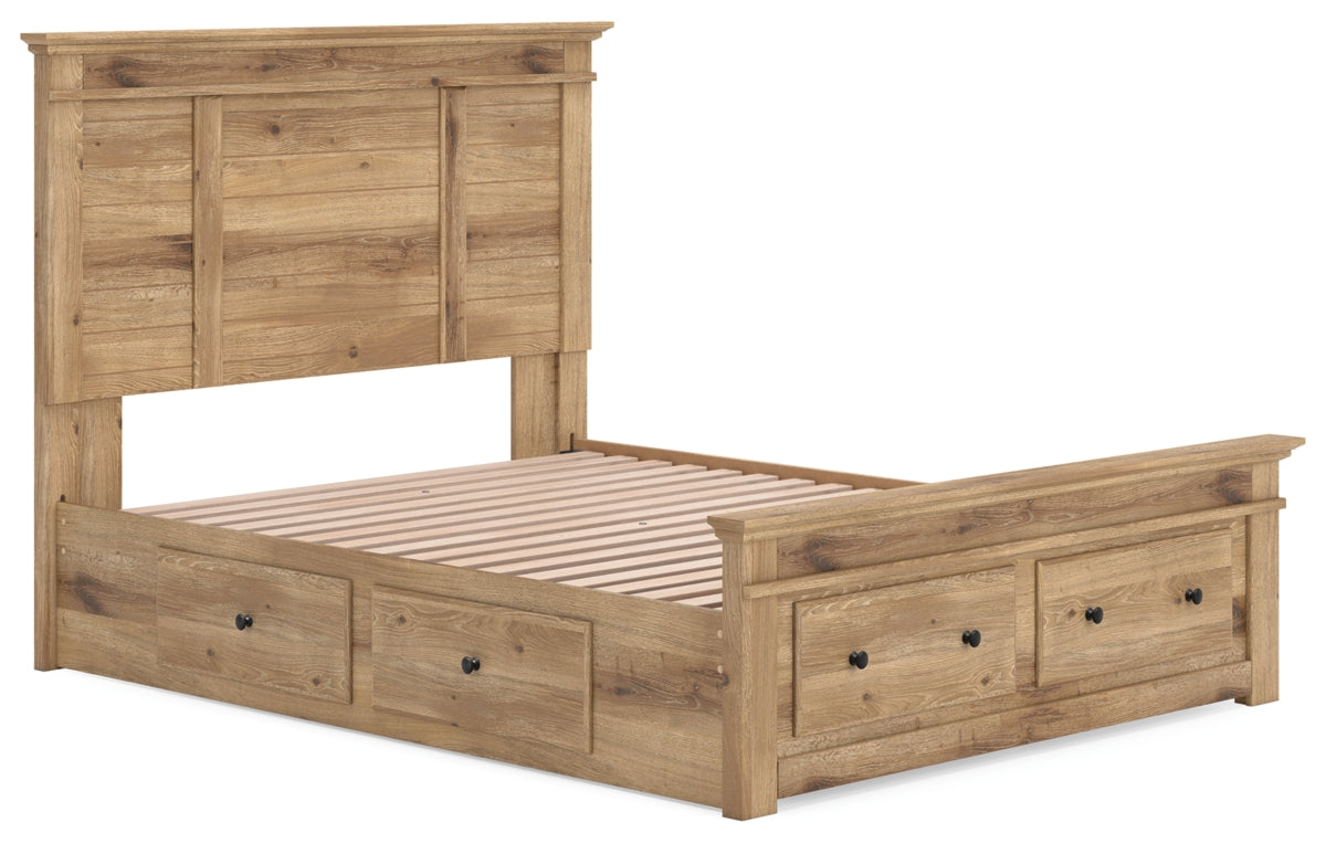 Makidern Queen Panel Storage Bed