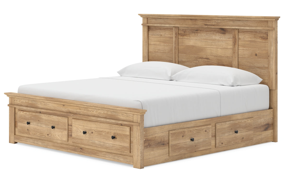Makidern King Panel Storage Bed