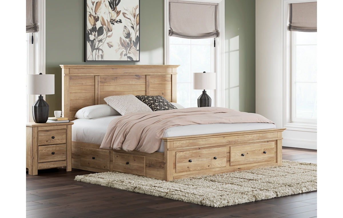 Makidern King Panel Storage Bed