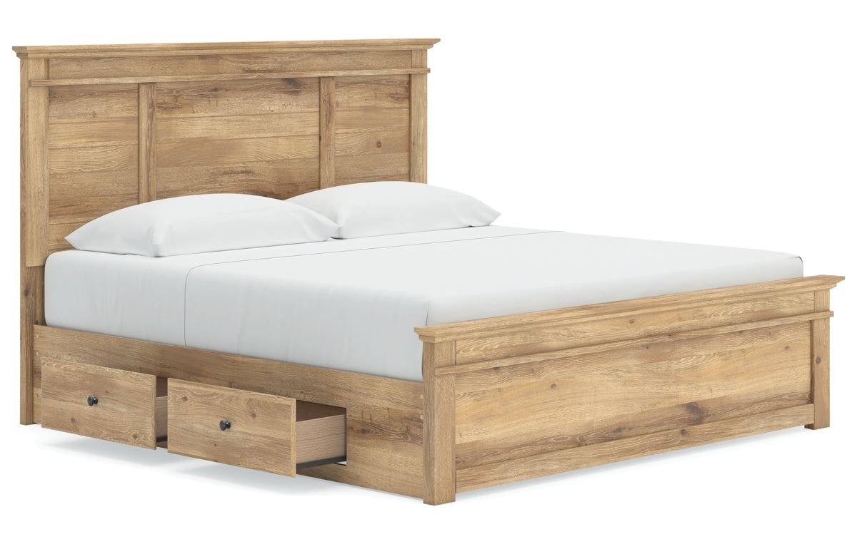 Makidern King Panel Storage Bed
