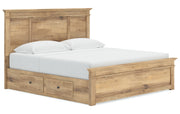 Makidern King Panel Storage Bed