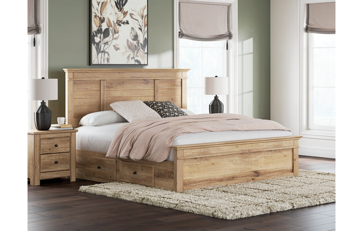 Makidern King Panel Storage Bed