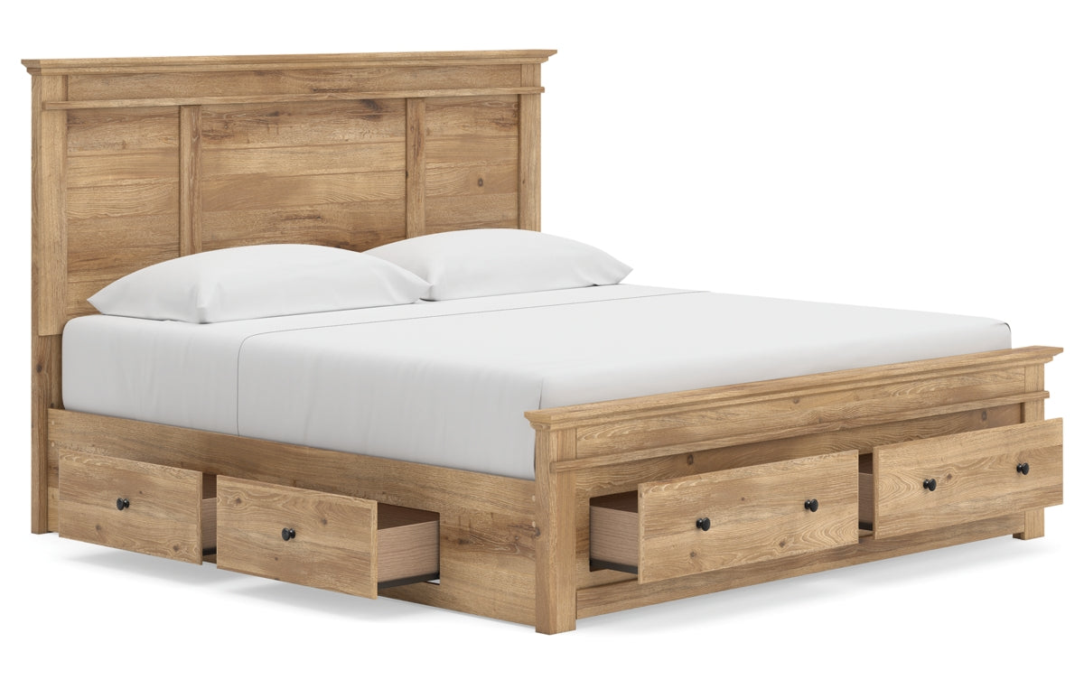 Makidern King Panel Storage Bed
