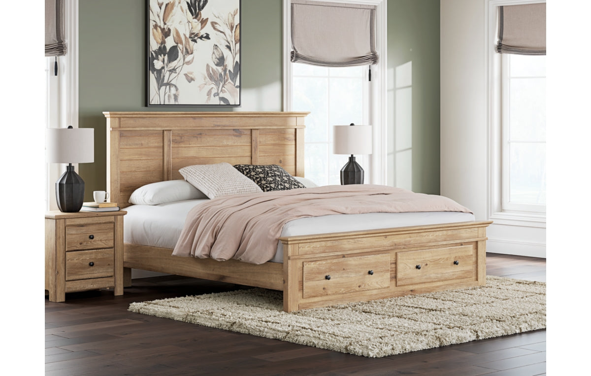 Makidern King Panel Storage Bed