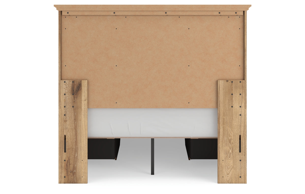 Makidern Full Panel Storage Bed