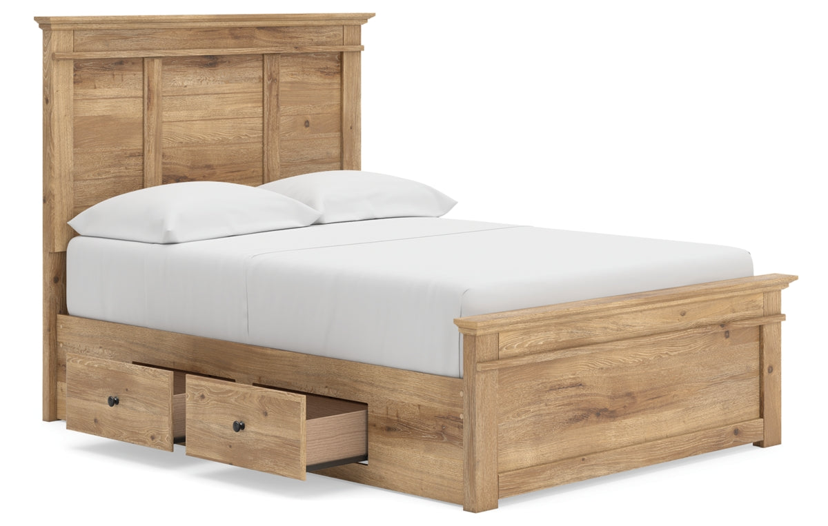 Makidern Full Panel Storage Bed