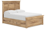 Makidern Full Panel Storage Bed
