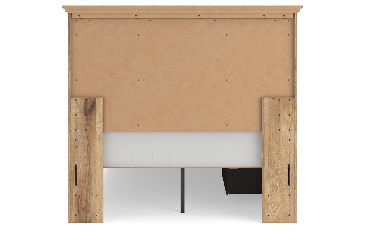 Makidern Full Panel Storage Bed