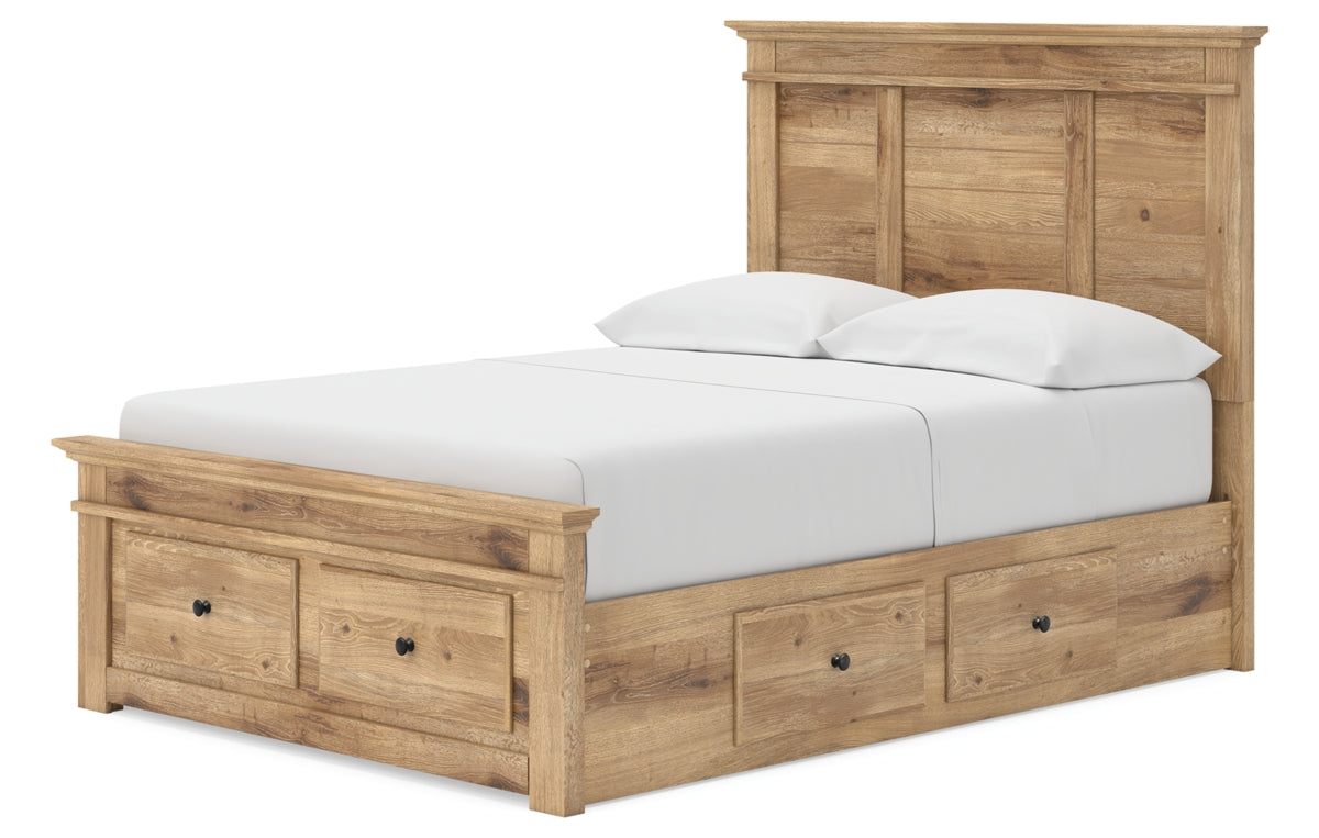 Makidern Full Panel Storage Bed