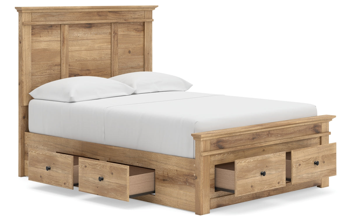 Makidern Full Panel Storage Bed
