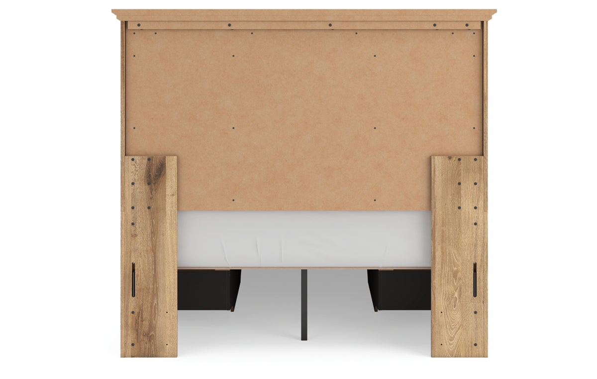 Makidern Full Panel Storage Bed