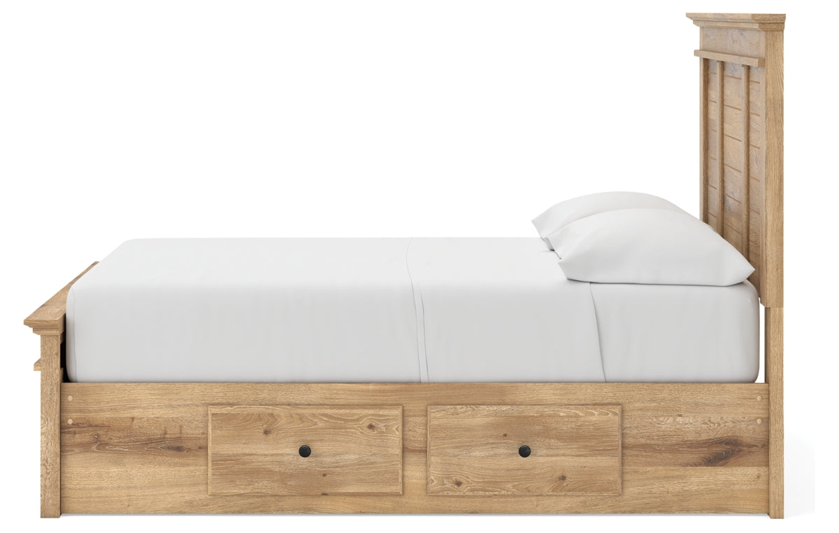 Makidern Full Panel Storage Bed