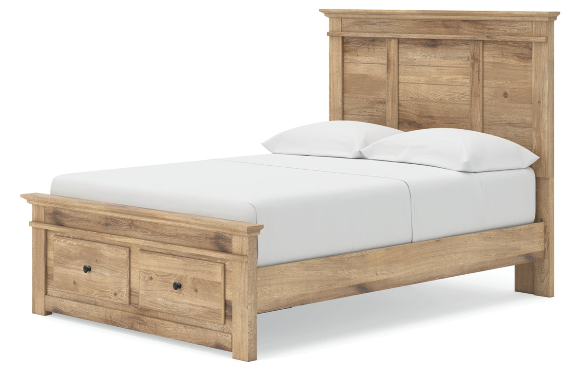 Makidern Full Panel Storage Bed
