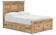 Makidern Full Panel Storage Bed