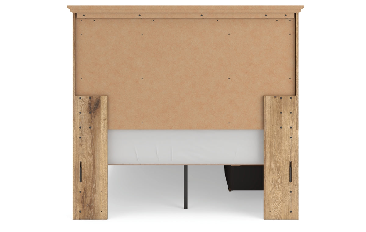 Makidern Full Panel Storage Bed