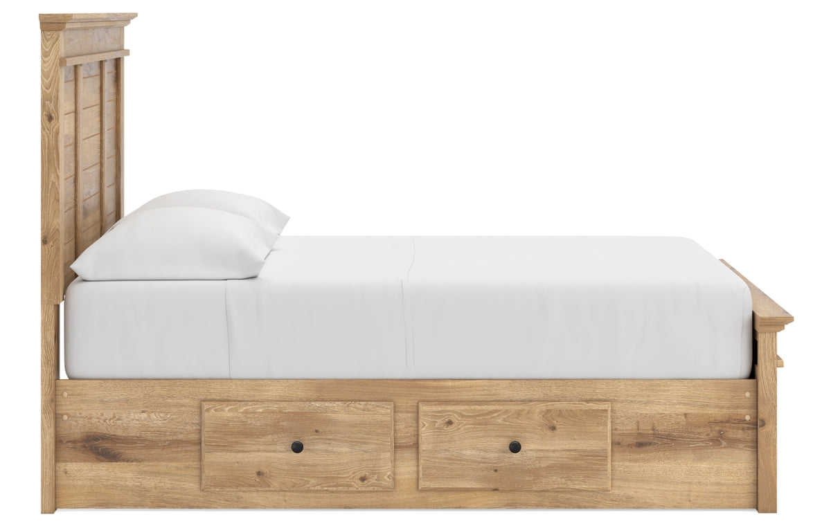 Makidern Full Panel Storage Bed
