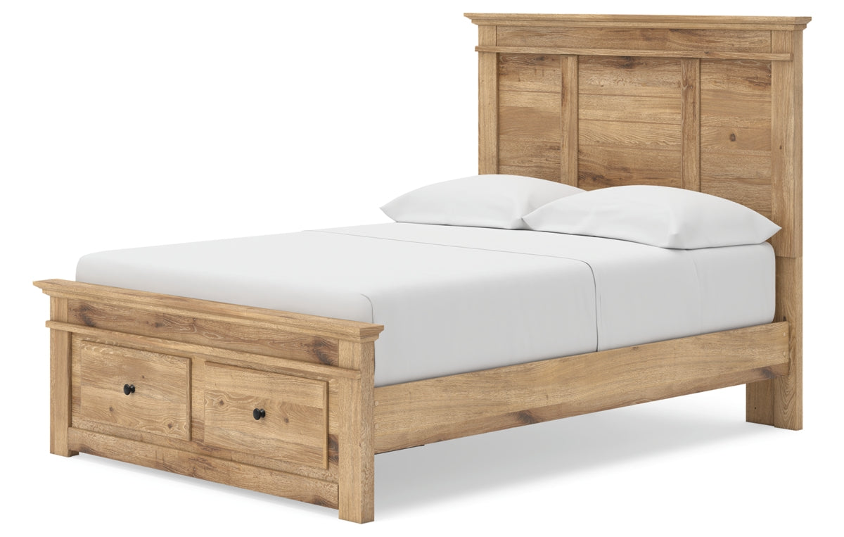 Makidern Full Panel Storage Bed